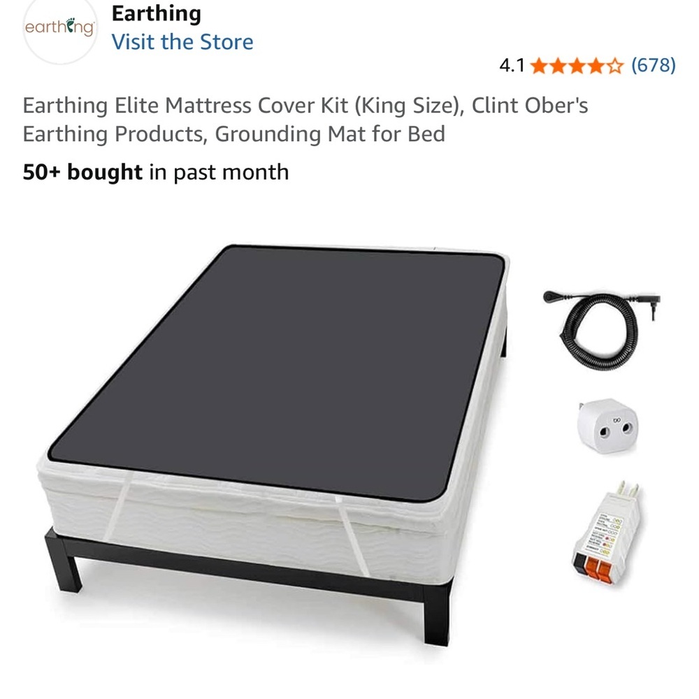 BRAND NEW Earthing King-Size Mattress Cover Kit - Wellness Accessory - Picture 5 of 7